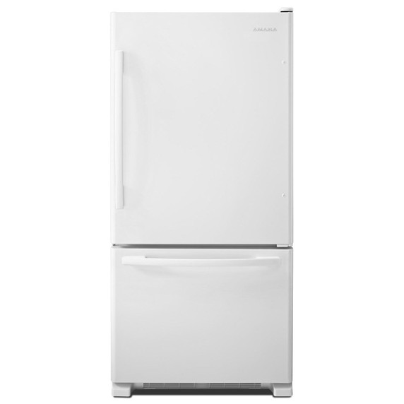 Réfrigérateur à congélateur inférieur Amana® 22 pi cu à grande capacité ABB2224BRW