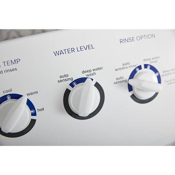 Amana® Laveuse à chargement vertical avec agitateur haute efficacité à double action, 4.4 pi3 NTW4519JW