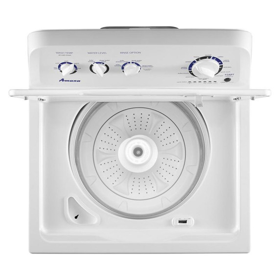 Amana® Laveuse à chargement vertical avec agitateur haute efficacité à double action, 4.4 pi3 NTW4519JW