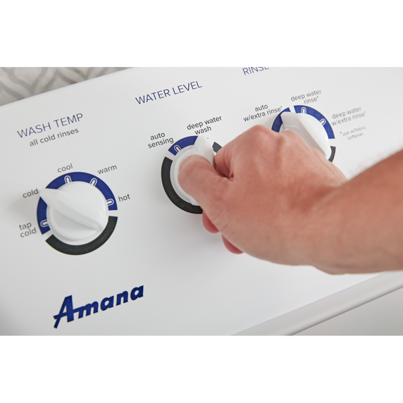 Laveuse à chargement vertical avec agitateur haute efficacité à double action, 4.4 pi3 Amana® NTW4519JW