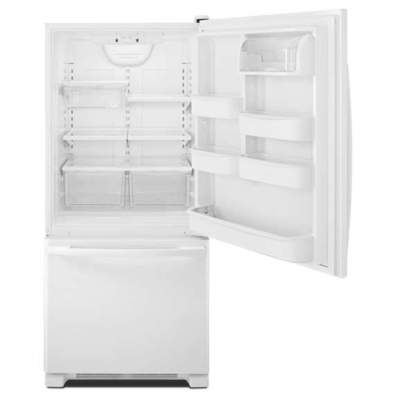 Réfrigérateur à congélateur inférieur amana® 18.5 pi cu Amana® ABB1924BRW