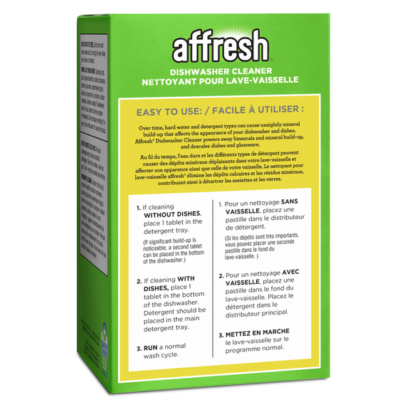 Nettoyant pour lave-vaisselle affresh® - 6 pastilles Affresh® W10549851B