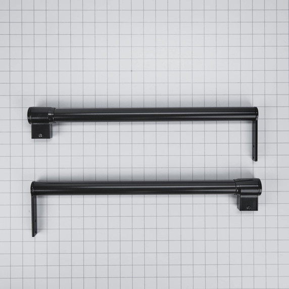 Trousse de poignées pour réfrigérateur à congélateur supérieur noir W10721893