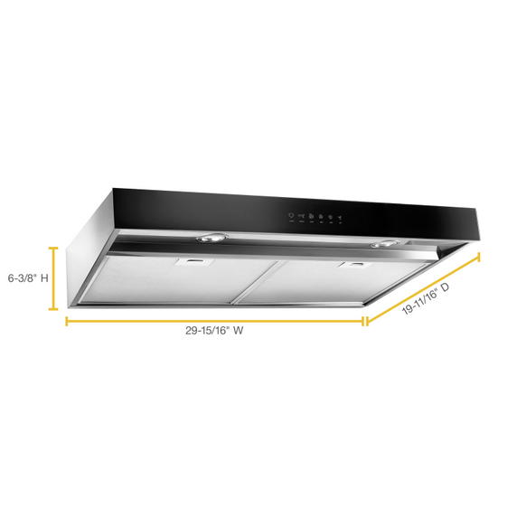 Hotte de cuisinière avec fonction d’amplification - 30 po WVU57UC0FS