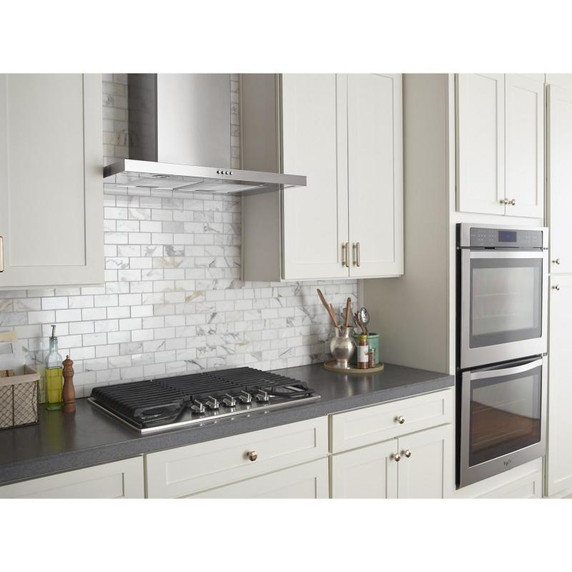 Whirlpool® Hotte de cuisine murale plate en acier inoxydable - 30 po WVW57UC0FS