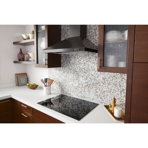 Whirlpool® Hotte de cuisinière contemporaine murale en acier inoxydable noir - 30 po WVW53UC0HV