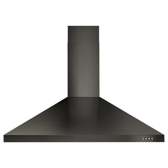 Whirlpool® Hotte de cuisinière contemporaine murale en acier inoxydable noir - 36 po WVW53UC6HV