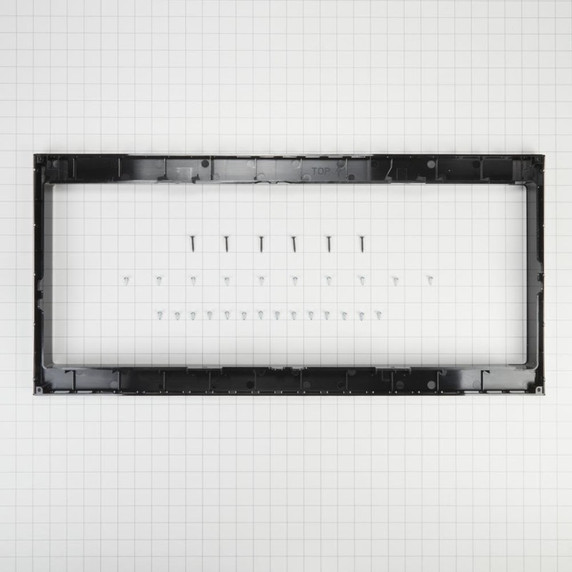 Trousse de garniture mince pour four à micro-ondes à hotte intégrée et profil bas - acier inoxydable W11451308