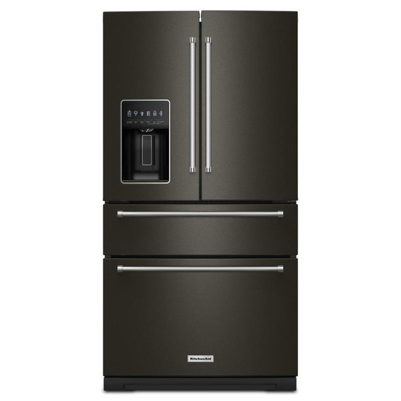 Réfrigérateur à portes françaises multiples KitchenAid® avec intérieur platine KRMF536RBS