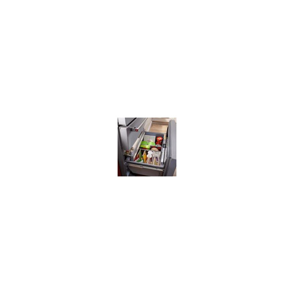 Réfrigérateur à portes françaises multiples KitchenAid® avec intérieur platine KRMF536RBS