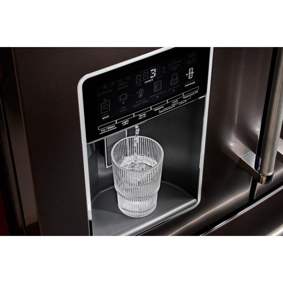 Réfrigérateur à portes françaises multiples KitchenAid® avec intérieur platine KRMF536RBS Réfrigérateur à portes françaises multiples KitchenAid® avec intérieur platine KRMF536RBS