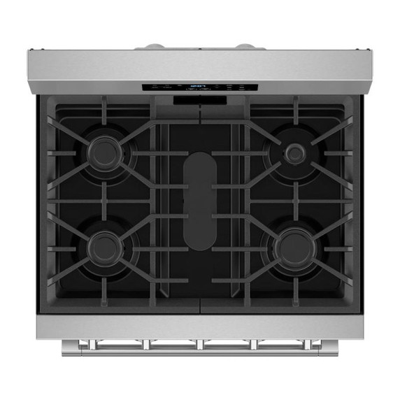 Maytag® Cuisinière au gaz à convection avec friture et cuisson à air sans préchauffage - 30 po - 5 pi cu MFGS6030RZ