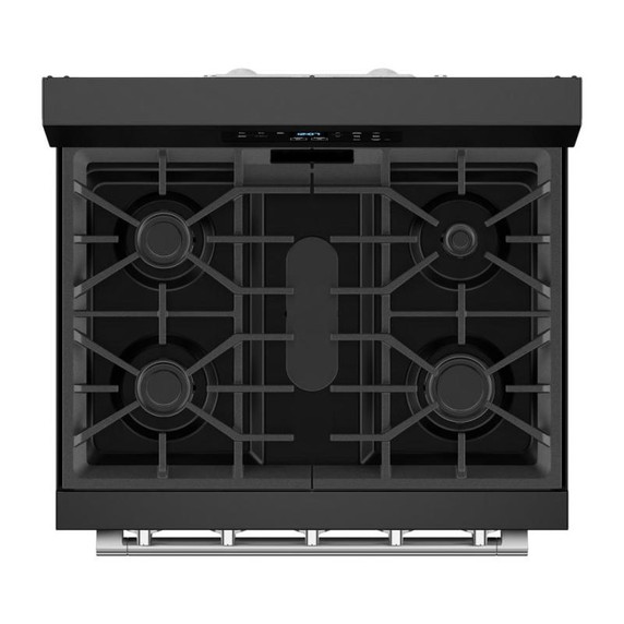 Maytag® Cuisinière au gaz à convection avec friture et cuisson à air sans préchauffage - 30 po - 5 pi cu MFGS6030RB
