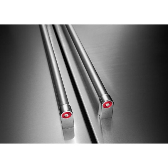 Kitchenaid® Réfrigérateur à portes françaises à profondeur de comptoir et distributeur intérieur de 20 pi cu, 26 po KRFC136RPS