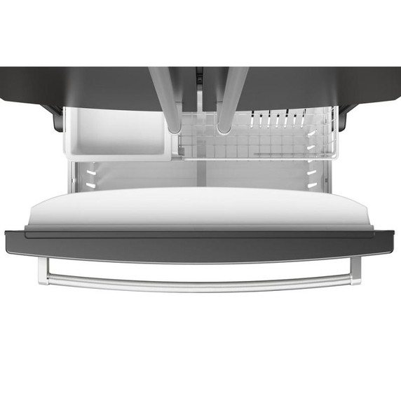Kitchenaid® Réfrigérateur à portes françaises à profondeur de comptoir et distributeur intérieur 20 pi cu, 26 po KRFC136RBS