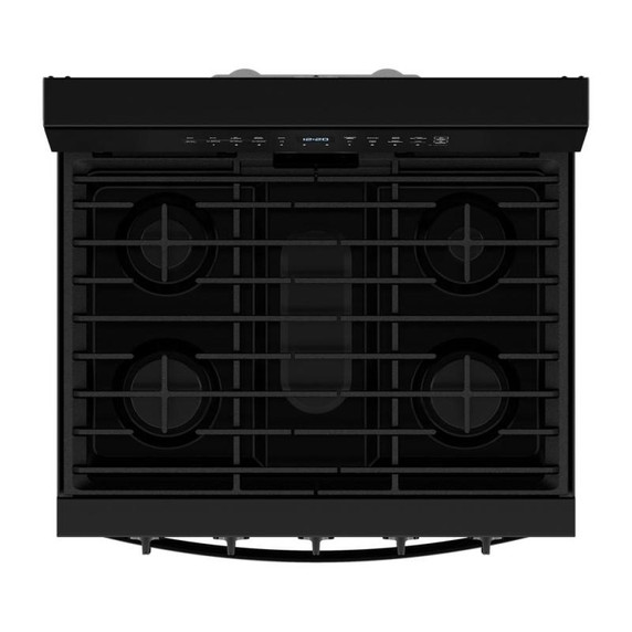 Whirlpool® Cuisinière au gaz intelligente de 30 pouces avec technologie de cuisson à air, auto-nettoyage/netoyage à la vapeur, préchauffage rapide avec capacité de 5.3 pi cu WFGS7530RB Whirlpool® Cuisinière au gaz intelligente de 30 pouces avec technologie de cuisson à air, auto-nettoyage/netoyage à la vapeur, préchauffage rapide avec capacité de 5.3 pi cu WFGS7530RB