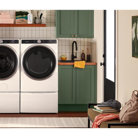 Whirlpool® Sécheuse intelligente au gaz certifiée ENERGY STAR® avec options à vapeur de 7,4 pi cu WGD6720RW