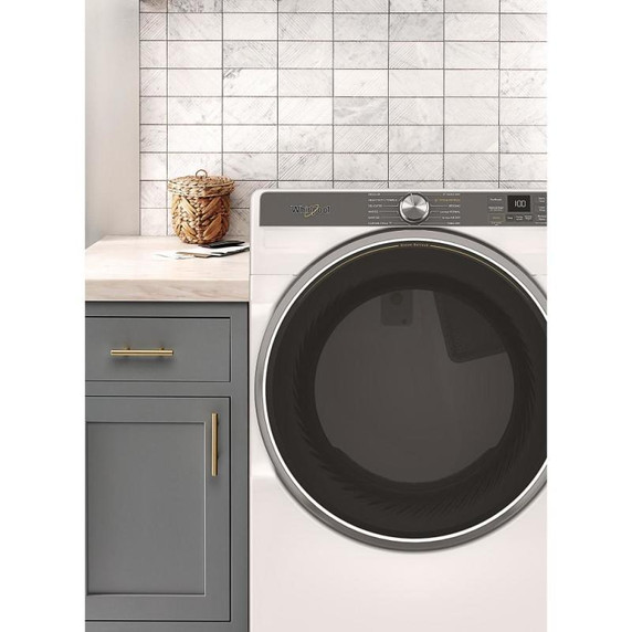 Whirlpool® Sécheuse intelligente au gaz certifiée ENERGY STAR® avec options à vapeur de 7,4 pi cu WGD6720RW