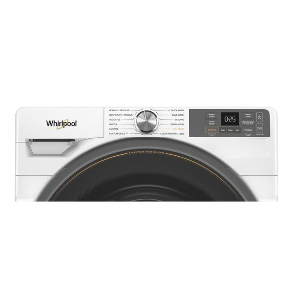 Whirlpool® Laveuse à chargement frontal intelligente certifiée ENERGY STAR® avec système de ventilation FreshFlow™ de 5.2 pi cu C.E.I. WFW5720RW