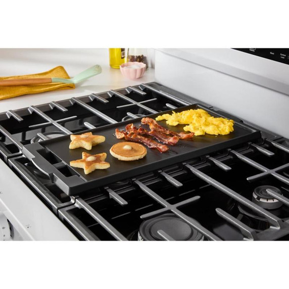 Whirlpool® Cuisinière au gaz de 30 pouces avec friture et cuisson à air, autonettoyante avec préchauffage WFGS5030RW