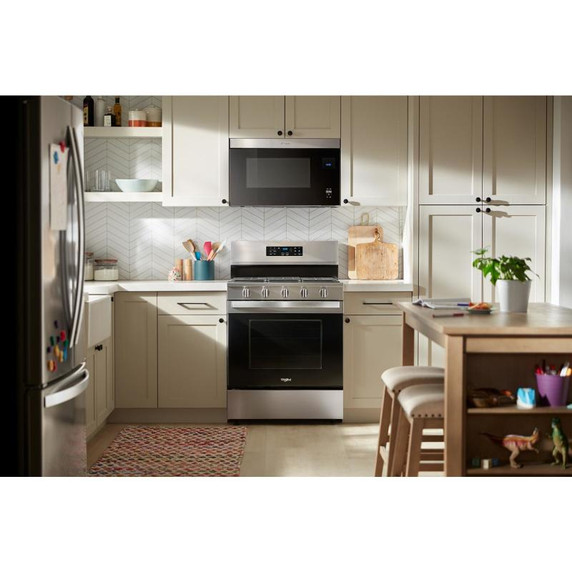 Whirlpool® Cuisinière au gaz de 30 pouces avec friture et cuisson à air, autonettoyante avec préchauffage WFGS5030RZ