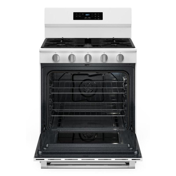 Maytag® Cuisinière au gaz à convection avec friture et cuisson à air sans préchauffage - 30 po - 5 pi cu MFGS6030RW