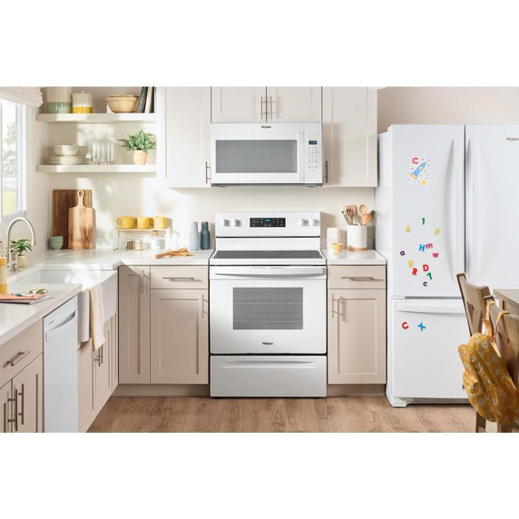 Whirlpool® Four à micro-ondes à hotte intégrée avec une puissance de cuisson de 900 watts de 30 po et 1,7 pi cu YWMMS3130RW Whirlpool® Four à micro-ondes à hotte intégrée avec une puissance de cuisson de 900 watts de 30 po et 1,7 pi cu YWMMS3130RW