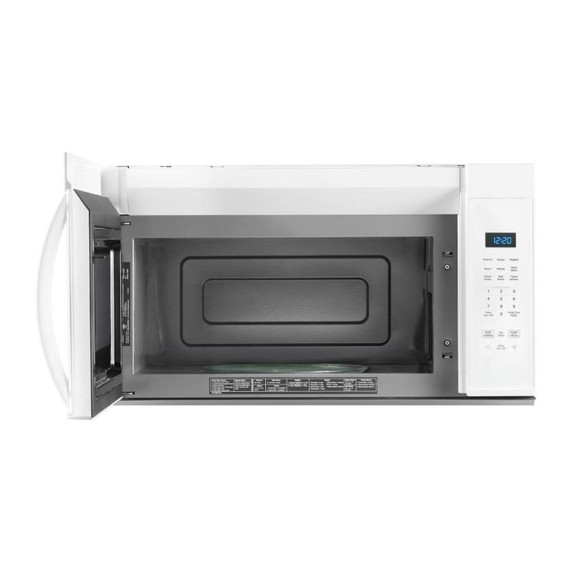 Whirlpool® Four à micro-ondes à hotte intégrée avec une puissance de cuisson de 900 watts de 30 po et 1,7 pi cu YWMMS3130RW
