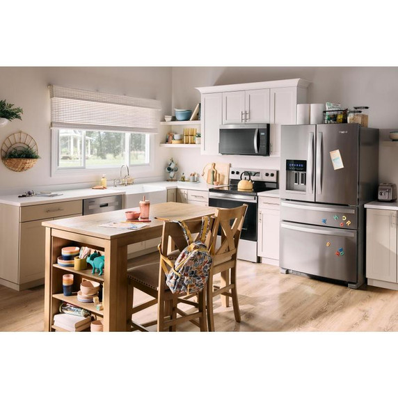 Whirlpool® Réfrigérateur à portes françaises et congélateur inférieur - 36po - 25picu WRMF3636RZ