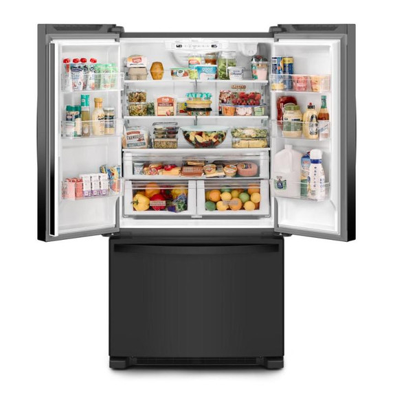 Whirlpool® Réfrigérateur à portes françaises, profondeur de comptoir et congélateur inférieur - 36po - 20picu WRFC2036RB