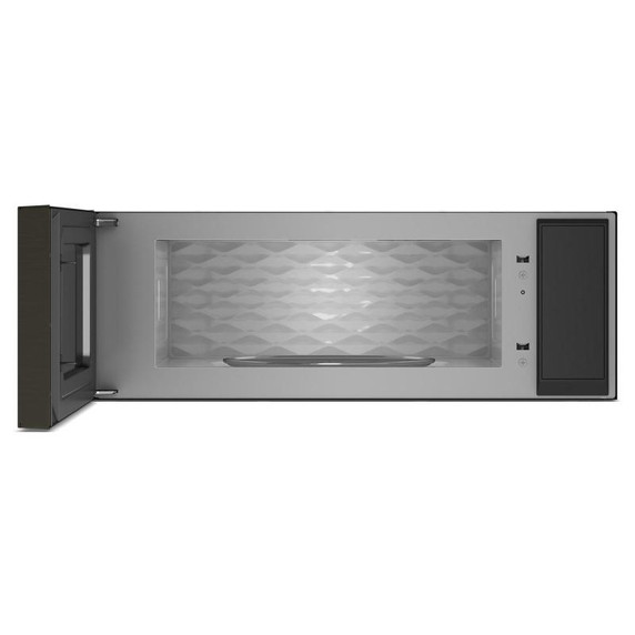 Kitchenaid® Four à micro-ondes à hotte intégrée à profil bas intelligent avec ventilateur double YKMML550RBS