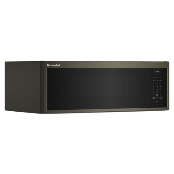 Kitchenaid® Four à micro-ondes à hotte intégrée à profil bas intelligent avec ventilateur double YKMML550RBS