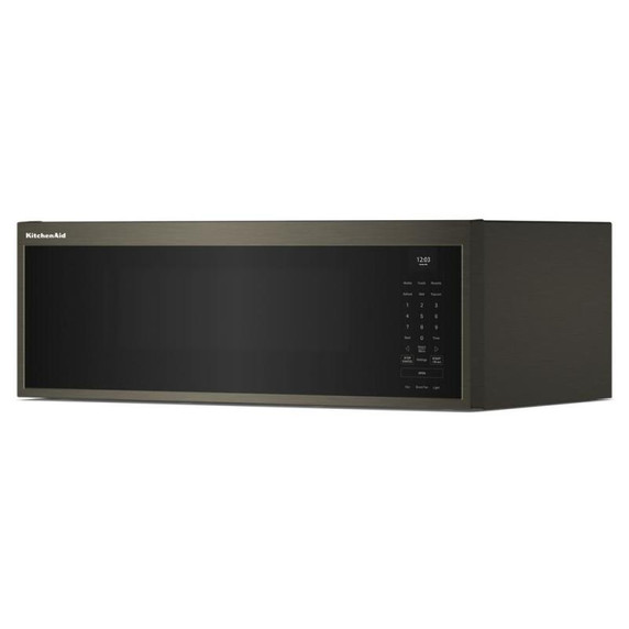 Kitchenaid® Four à micro-ondes à hotte intégrée à profil bas intelligent avec ventilateur double YKMML550RBS