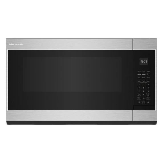 Four à micro-ondes à hotte intégrée au design encastré affleurant* KitchenAid® - 1.9 pi cu YKMMS130RPS