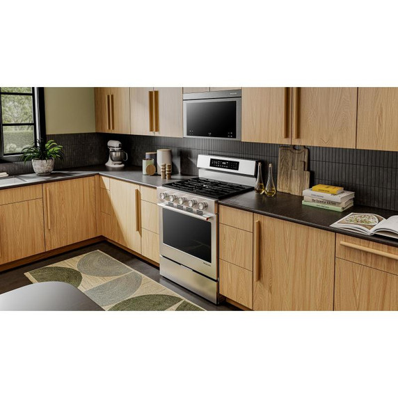Kitchenaid® Cuisinière au gaz non encastrée intelligente avec modes de cuisson à convection - 5 pi cu KFGS530SPS Kitchenaid® Cuisinière au gaz non encastrée intelligente avec modes de cuisson à convection - 5 pi cu KFGS530SPS