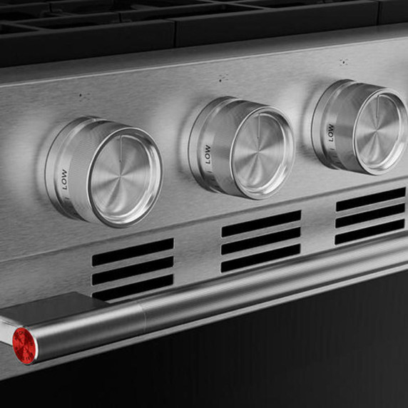 Kitchenaid® Cuisinière au gaz non encastrée intelligente avec modes de cuisson à convection - 5 pi cu KFGS530SPS