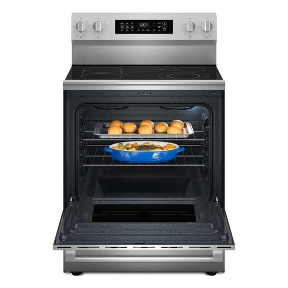 Maytag® Cuisinière électrique non encastrée avec mode Gril et friture à air sans préchauffage - 5.3 pi cu - 30 po YMFES7030SZ