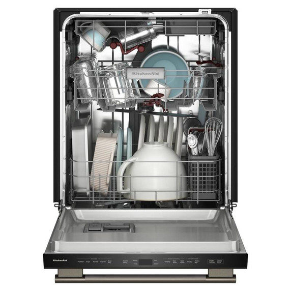 Kitchenaid® Lave-vaisselle à troisième panier avec Max Jets™ à 360° et système de séchage ProDry™ - 44 dBA KDTS424SBE