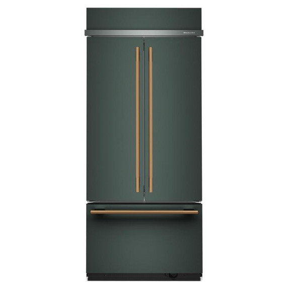 Kitchenaid® Réfrigérateur encastré à congélateur inférieur avec intérieur platine - 36 po - 20.8 pi cu KBFN536SJP