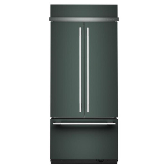 Kitchenaid® Réfrigérateur encastré à congélateur inférieur avec intérieur platine - 36 po - 20.8 pi cu KBFN536SJP