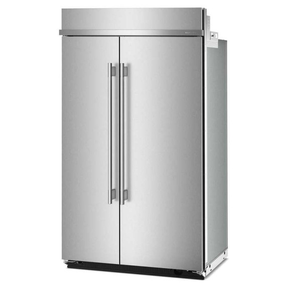 Kitchenaid® Réfrigérateur côte à côte encastré avec intérieur platine - 48 po - 30 pi cu KBSN748SPS