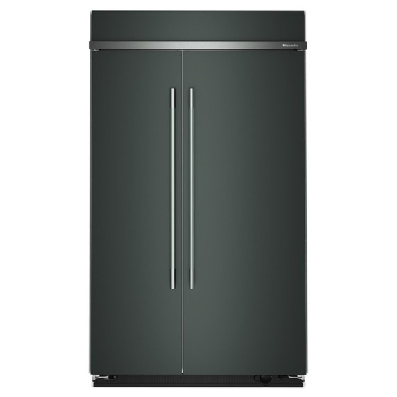Kitchenaid® Réfrigérateur côte à côte encastré avec intérieur platine - 48 po - 30 pi cu KBSN748SJP
