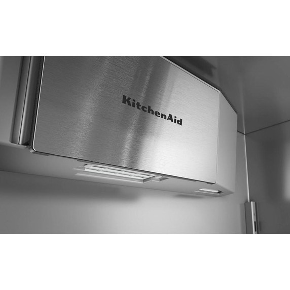 Kitchenaid® Réfrigérateur à portes françaises et congélateur inférieur avec intérieur platine - 42 po - 24.2 pi cu KBFN542SJP