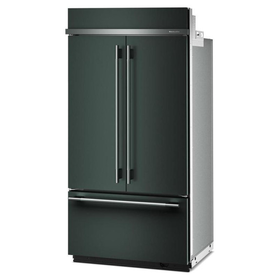 Kitchenaid® Réfrigérateur à portes françaises et congélateur inférieur avec intérieur platine - 42 po - 24.2 pi cu KBFN542SJP