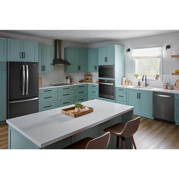 Whirlpool® Four à micro-ondes intelligent multifonctionnel encastré avec friture à air de 1.1 pi cu - 900 watts YWMBT7030SV