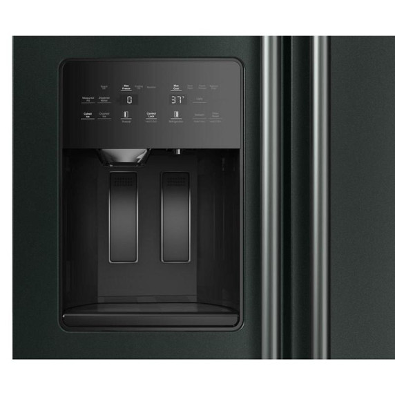 Kitchenaid® Réfrigérateur côte à côte à profondeur de comptoir, avec distributeur d’eau et de glaçons extérieur et fini genièvre - 20.8 pi cu KRSC536RJP