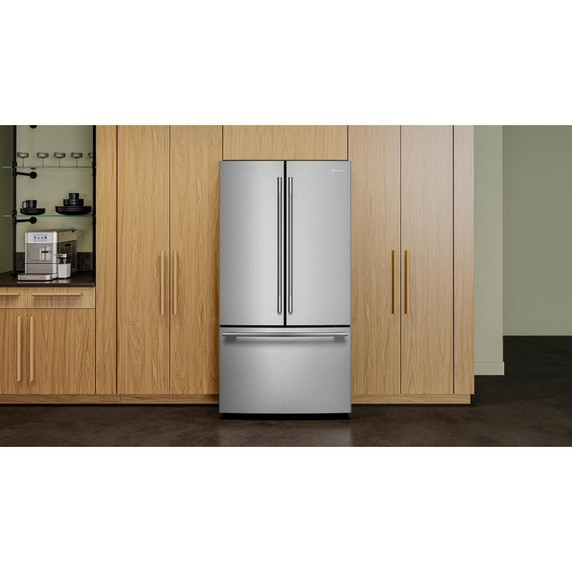 Kitchenaid® Réfrigérateur à portes françaises avec distributeur d’eau et de glaçons intérieur - 31 pi cu KRFF336SPS