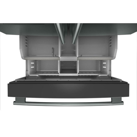 Kitchenaid® Réfrigérateur à portes françaises avec distributeur d’eau et de glaçons extérieur - 30 pi cu KRFF436SJP Kitchenaid® Réfrigérateur à portes françaises avec distributeur d’eau et de glaçons extérieur - 30 pi cu KRFF436SJP