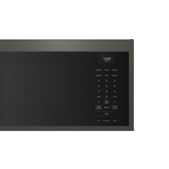 Kitchenaid® Four à micro-ondes à hotte intégrée à profil bas intelligent avec ventilateur double YKMML550RBE
