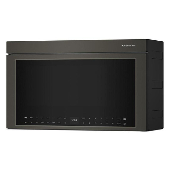Kitchenaid® Four à micro-ondes à hotte intégrée multifonctions avec modes de capteurs à infrarouges YKMMF730PBE